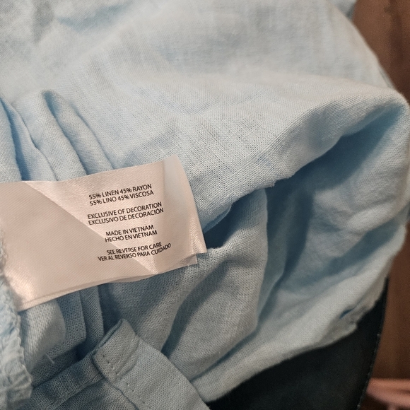 Orvis Women's Button-Up Short Sleeves Chest Pocket Blouse Linen Blend NWT - Picture 8 of 9